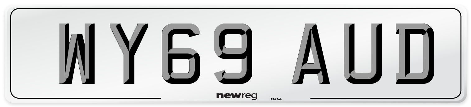 WY69 AUD Number Plate from New Reg